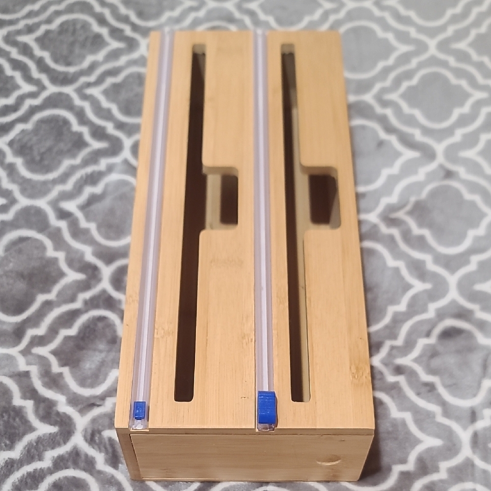 Bamboo Kitchen Wrap Organizer